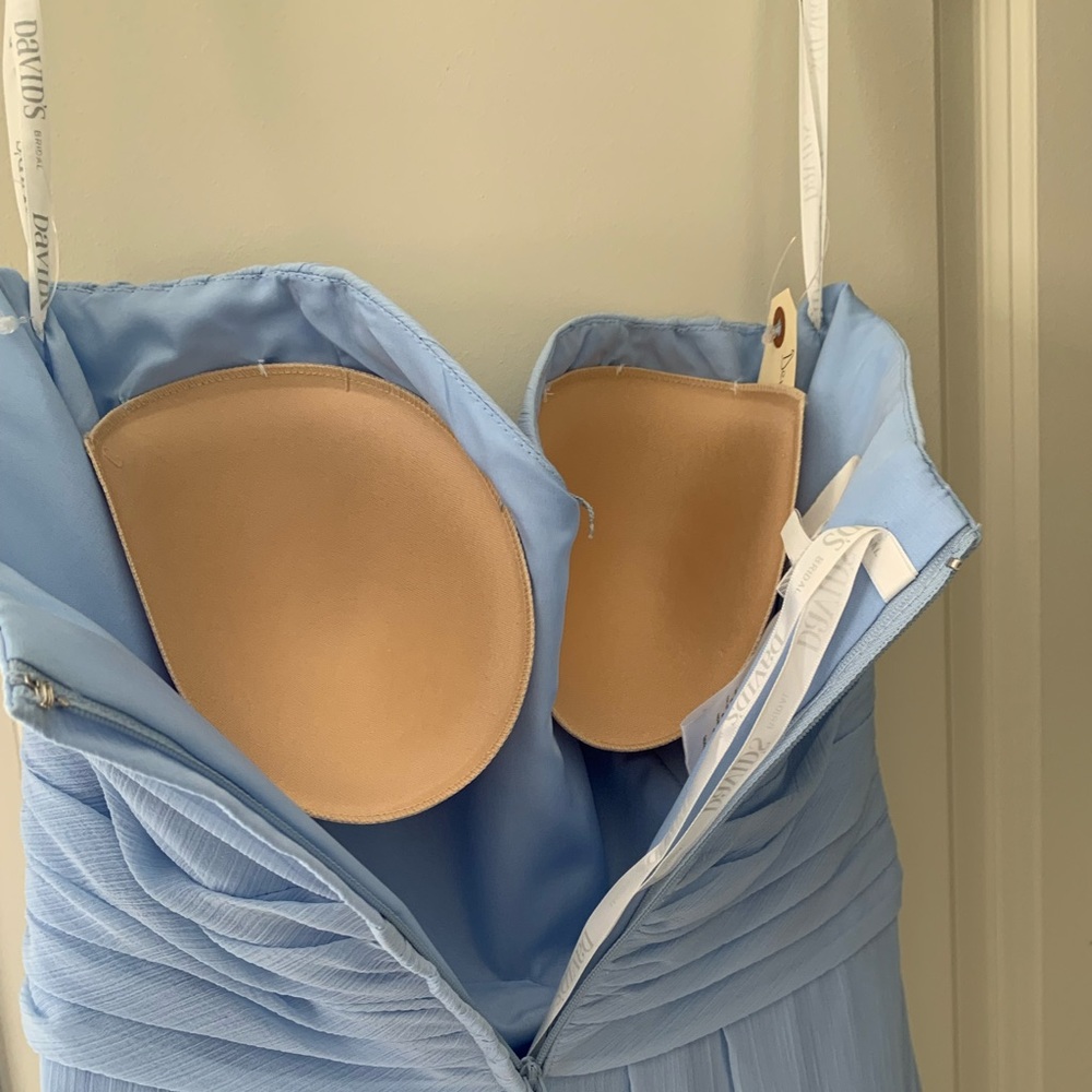 Icy Blue strapless bridesmaid dress *has been altered - Picture 4 of 5